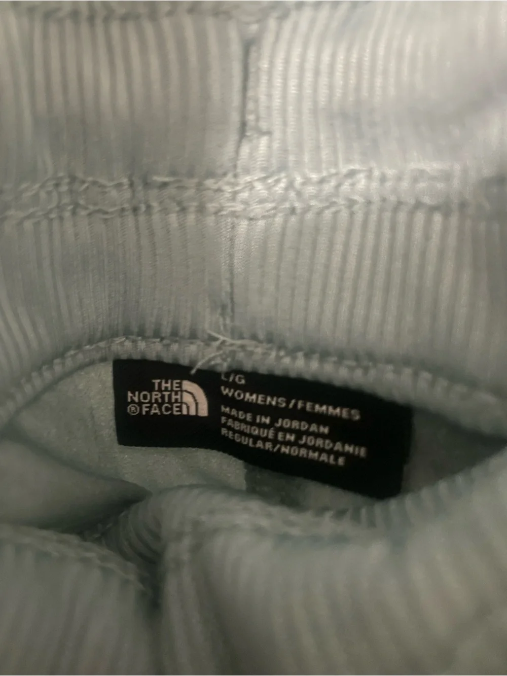 The North Face Women's Dusty Blue Drawstring Athletic Shorts - Picture 3 of 5